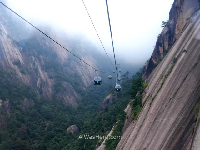 Huangshan 00 Mountain Yellow montaña amarilla Jade Screen Cable car teleferico China