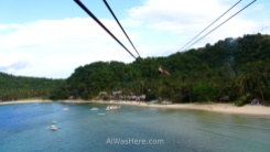 Marimegmeg Beach from the zip line, El Nido, Palawan, Philippines