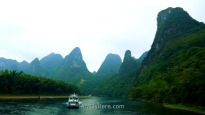 Li River cruise between Guilin and Yangshuo, China