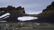 Edge of the caldera, Whalers Bay, Deception Island, Antarctica